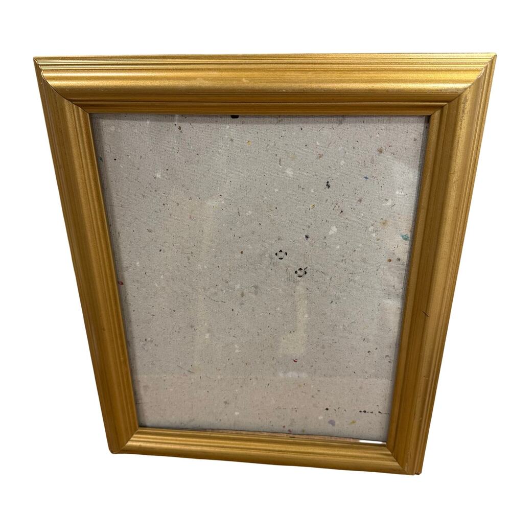 Vintage Gold Solid Wood Picture Frame 8x10 Standing Hanging Decor